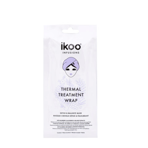 Ikoo Thermal treatment wrap Detox & balance mask 35g - masque équilibrant purifiant