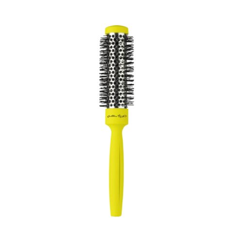 Gettin fluo Brosse Thermique Jaune 25mm