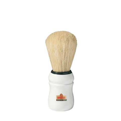 Omega Shaving Blaireau de rasage blanche