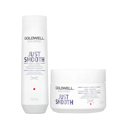 Goldwell Dualsenses Just Smooth Taming Shampoo 250ml Treatment 200ml