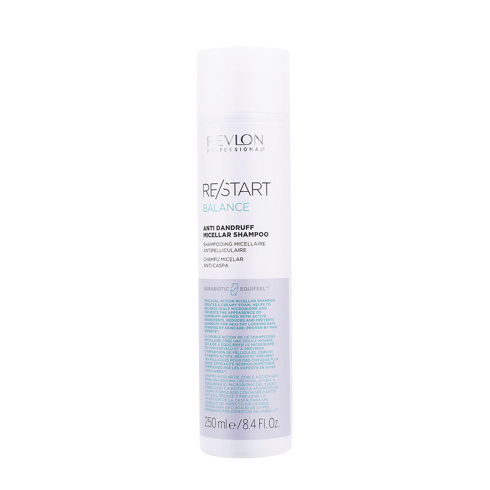 Revlon Restart Balance Anti Dandruff Micellar Shampoo 250ml - Shampooing Anti - Pelliculaire