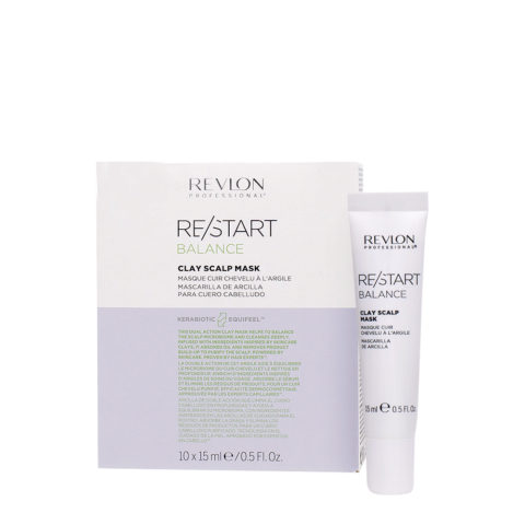 Revlon Restart Balance Clay Scalp Masque Purifiant à l'Argile 10x15ml