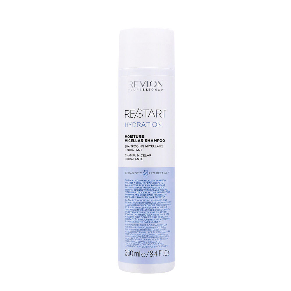 Revlon Restart Hydration Moisture Micellar Shampoo 250ml - Shampooing hydratant pour cheveux secs