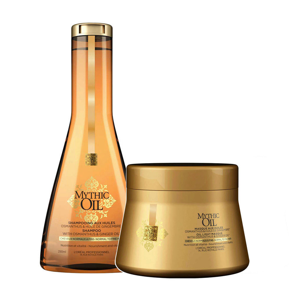 L'Oreal Mythic oil Shampoo 250ml Masque 200ml cheveux normaux à fins