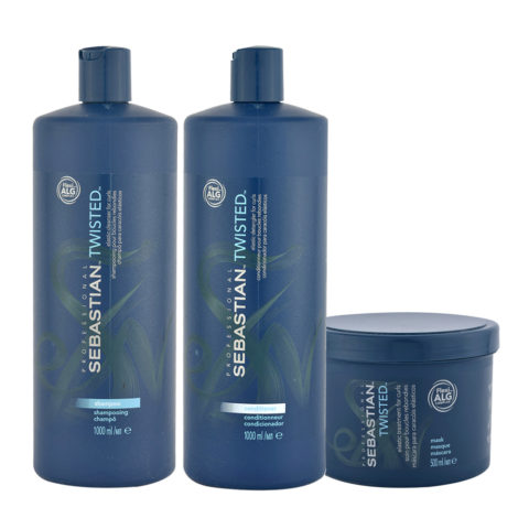 Twisted Shampoo 1000ml Conditioner 1000ml Treatment 500ml