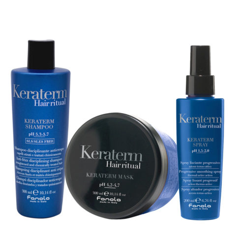 Keraterm Antifrisottis Shampooing 300ml Masque 300ml Spray 200ml