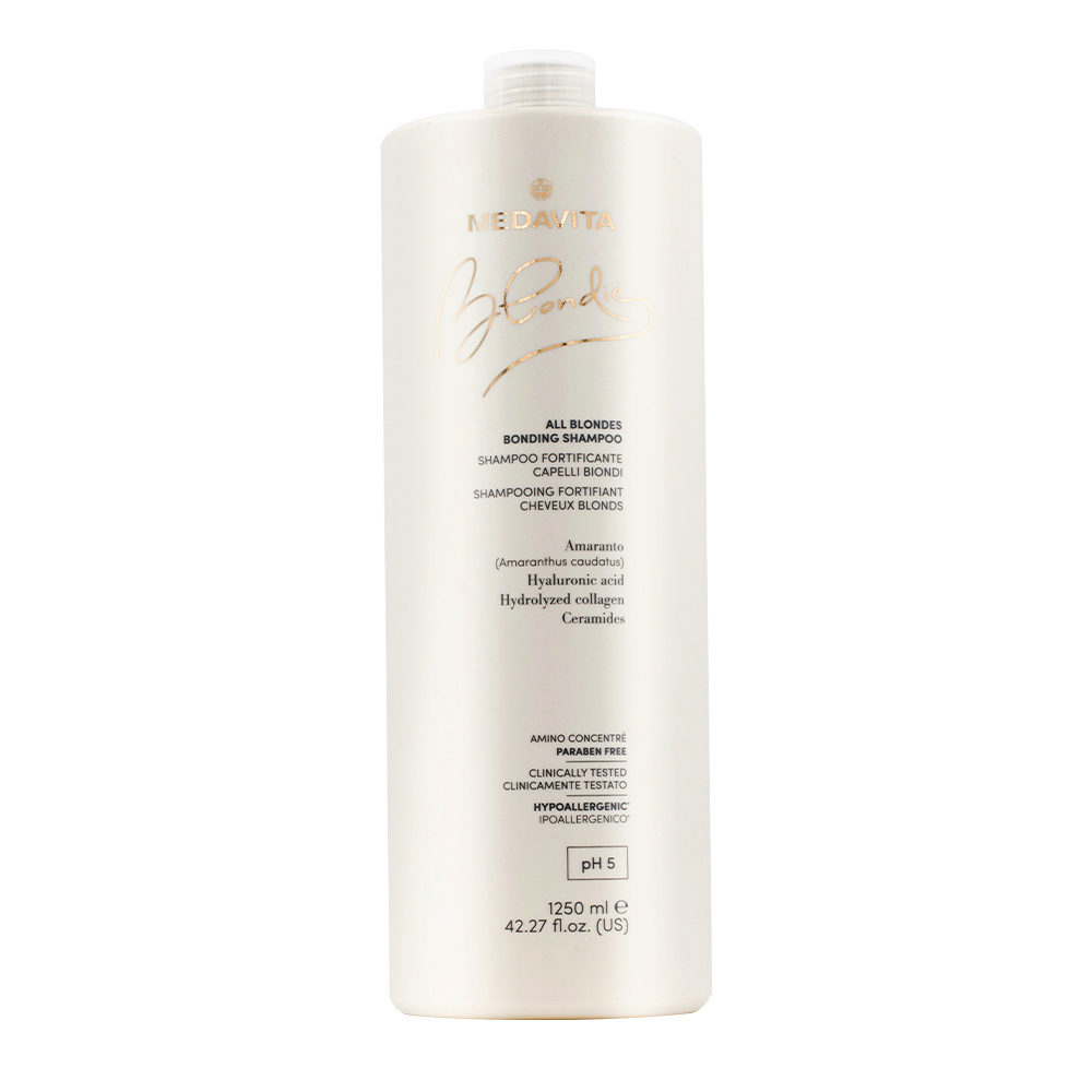 Medavita Blondie All Blondes Bonding Shampoo 1250ml - shampooing fortifiant pour tous cheveux blonds