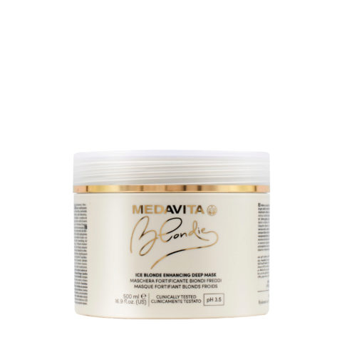 Medavita Blondie Ice Blonde Enhancing Deep Mask 500ml  - masque réhausseur de couleur pour blonds froids