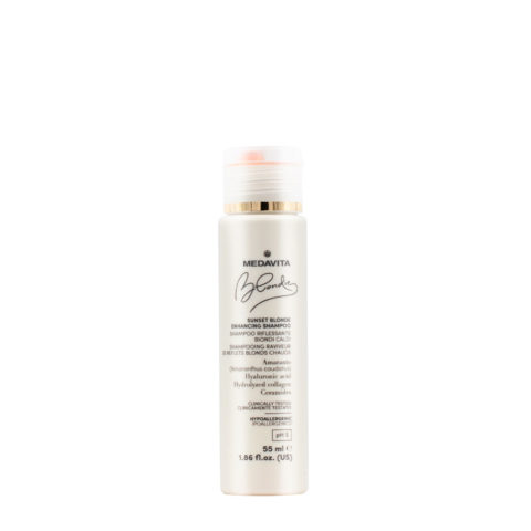 Medavita Blondie Sunset Blonde Enhancing Shampoo 55ml - shampooing illuminateur cheveux blonds chauds