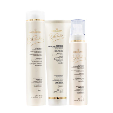 Blondie Shampooing 250ml Masque 150ml Crème Hydratante Cheveux Epais 150ml