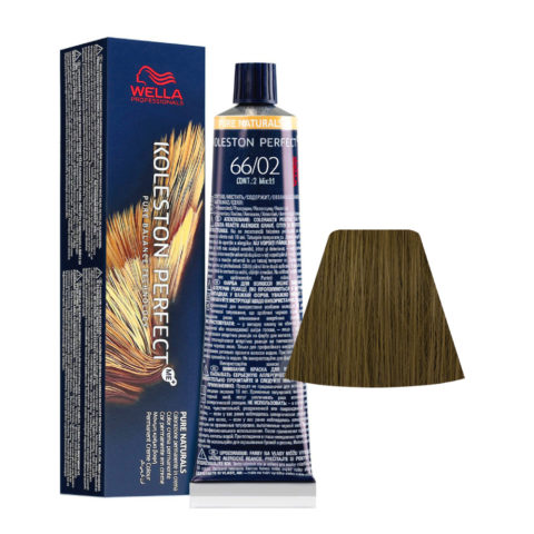 Wella Koleston Perfect Me+ Pure Naturals 66/02 Blond Foncé Intense Naturel Matt 60ml - coloration permanente