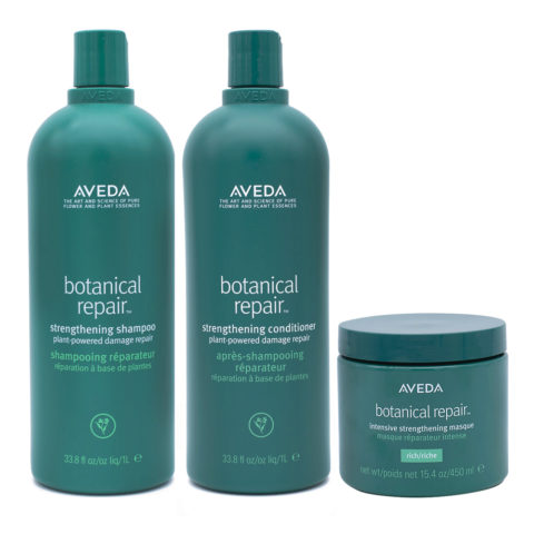 Botanical Repair Strengthening Shampoo 1000ml Conditioner 1000ml Intensive Strengthening Masque Rich 450ml