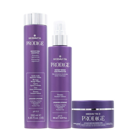 Medavita Prodige Shampoo 250ml Masque Restructurant 250ml Spray Réstructurant 150ml