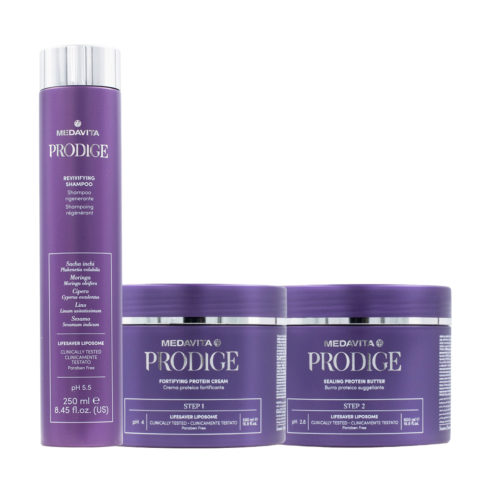 Prodige Shampooing Restructurant 1000ml Step1 Crème 500ml Step2 Beurre 500ml