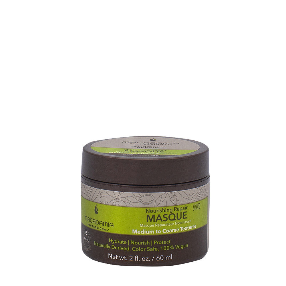 Macadamia Nourishing Repair Masque 60ml - Masque hydratant nutritif pour cheveux  moyens à épais