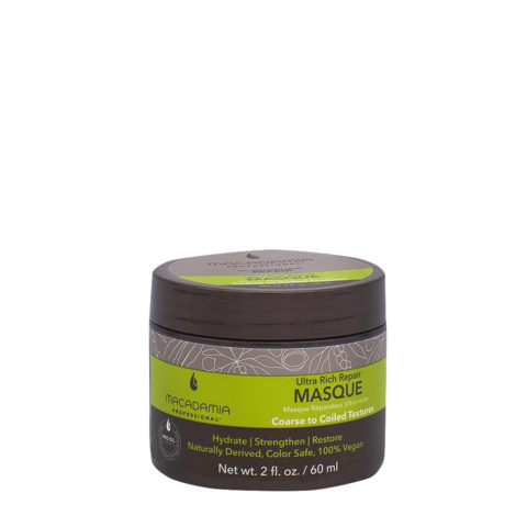 Macadamia Ultra Rich Masque hydratant pour cheveux abîmés et épais 60ml