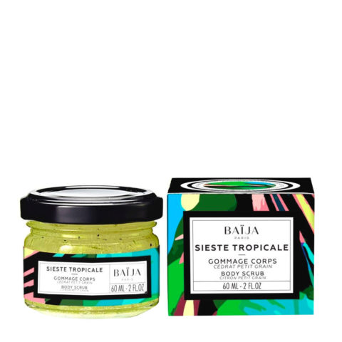 Baija Paris Sieste Tropicale Body Scrub 60ml - gommage corporel cèdre et petit grain