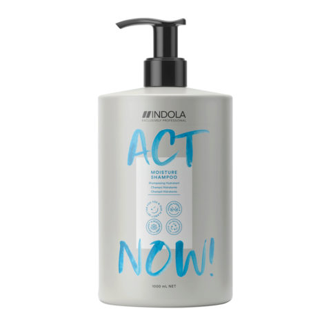 Indola Act Now! Moisture Shampooing Pour Cheveux Secs 1000ml