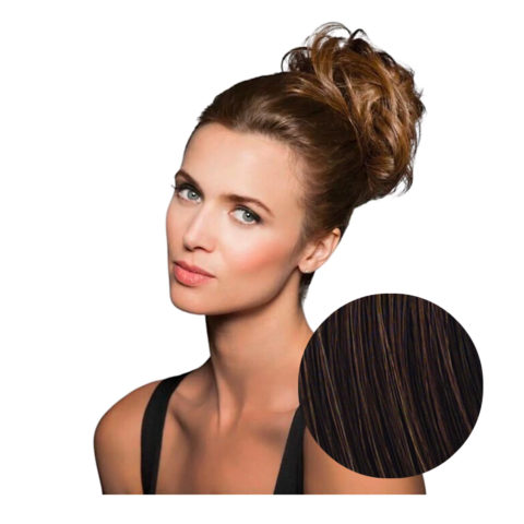 Hairdo Fancy Do Élastique Cheveux Brun Auburn Moyen avec stries