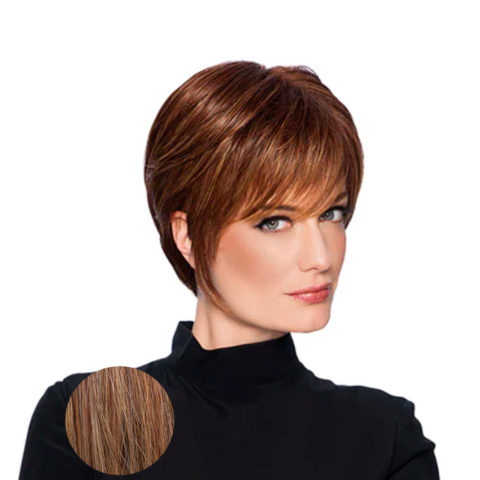 Wispy Cut Perruque blonde cuivrée dorée à coupe courte