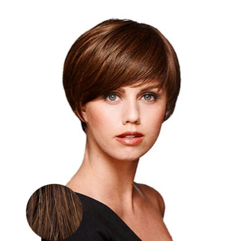 Hairdo Short & Sleek Perruque marron noisette moyenne