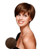 Hairdo Short & Sleek Perruque Noire Marron Très Foncé