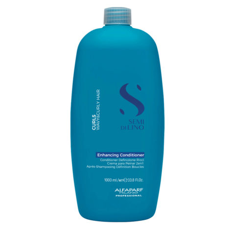 Alfaparf Milano Semi di Lino Curls Enhancing Conditioner 1000ml - après-shampoing pour cheveux bouclés