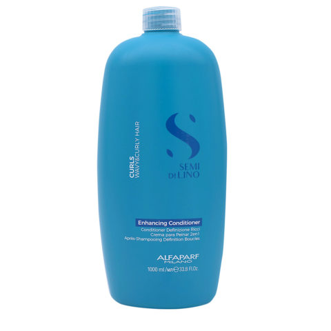 Alfaparf Milano Semi di Lino Curls Enhancing Conditioner 1000ml - après-shampoing pour cheveux bouclés