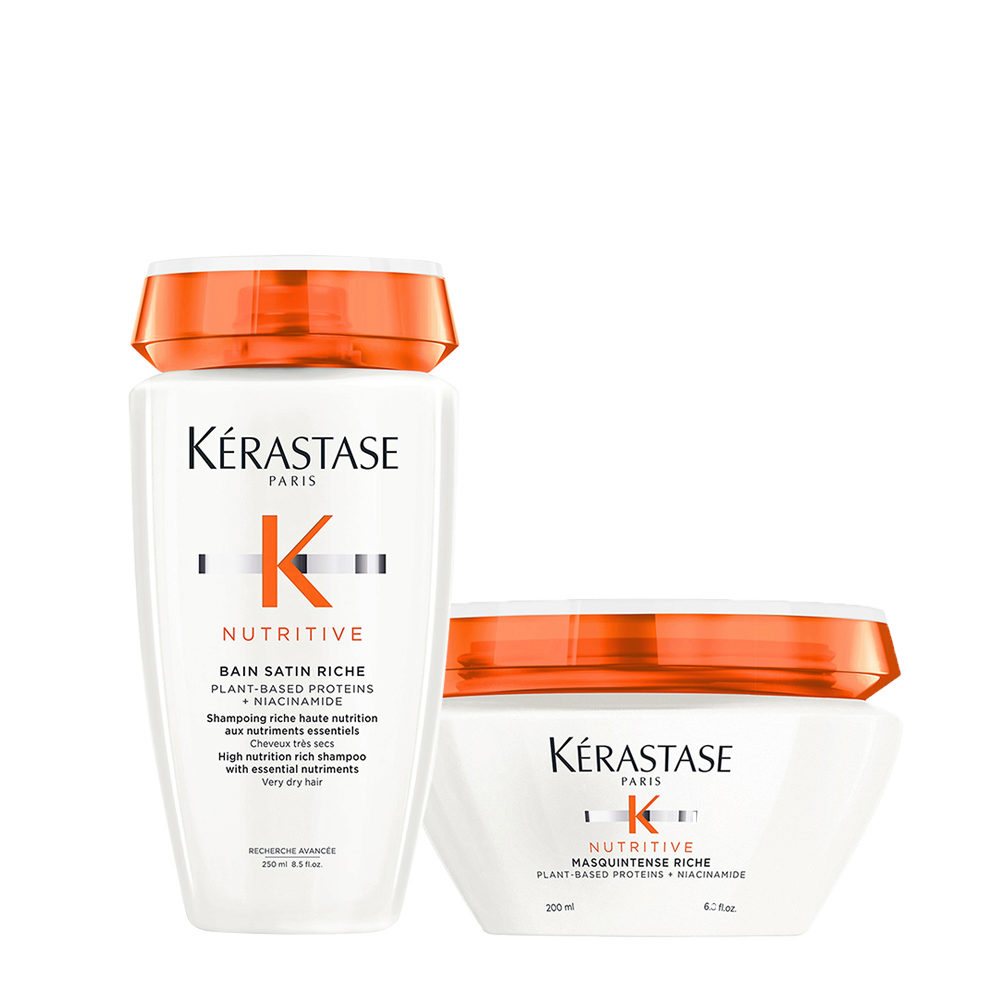 Kerastase Nutritive Bain Satin Riche 250ml Masque Intense Riche 200ml