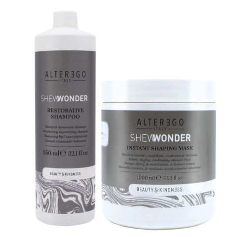 Alterego Shewonder pour tous types de cheveux Shampoo 950ml Masque 1000ml