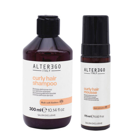 Alterego Set Shampooing cheveux bouclés 300 ml et mousse 175 ml
