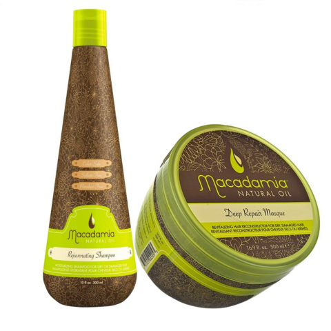 Macadamia Kit shampooing cheveux très abîmés 300ml et masque 470ml