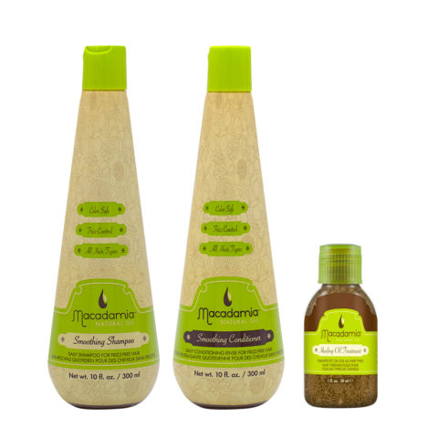 Macadamia Kit shampooing 300ml revitalisant 300ml huile d'argan 27ml