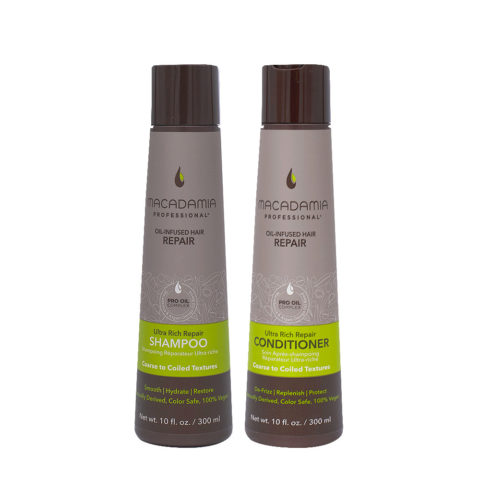 Macadamia Set Cheveux Abimés Shampooing 300ml Et Conditioner 300ml