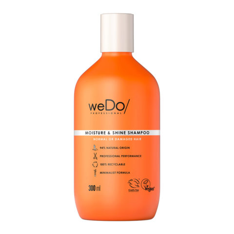 weDo Moisture & Shine Shampooing sans sulfate pour cheveux normaux ou abîmés 300ml