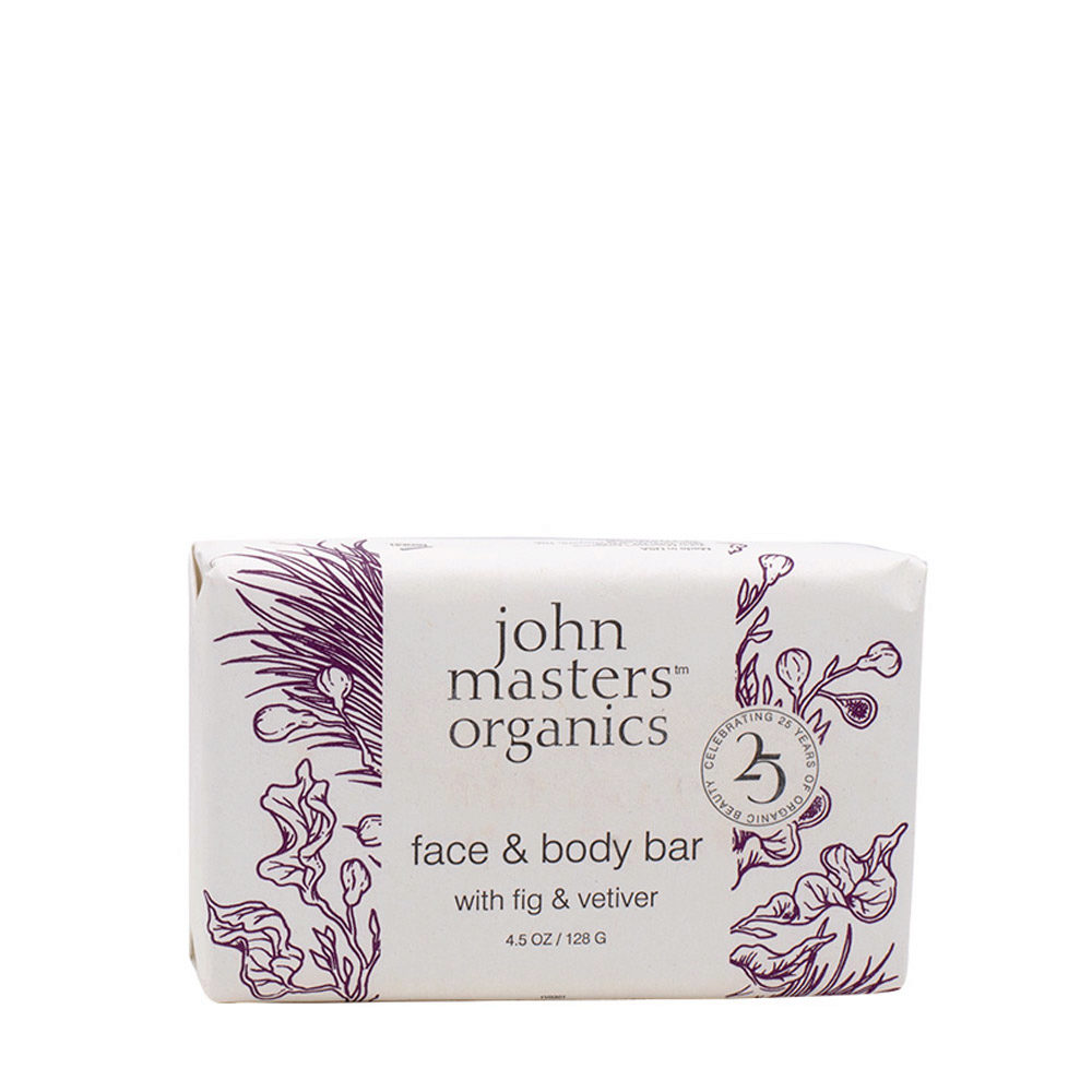 John Masters Organics Fig & Vetiver Bar Soap Savon Visage et Corps 128gr