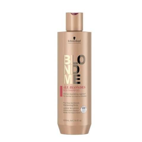 Schwarzkopf Blondme All Blondes Rich Shampoo 300ml - shampooing cheveux blonds et épais