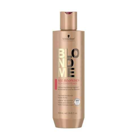 Schwarzkopf Blond Me All Blondes Rich Conditioner 250ml - après-shampooing  cheveux blonds et épais