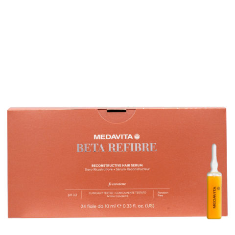 Medavita Lunghezze Beta Refibre Reconstructive Hair Serum 24x10ml - ampoules de reconstruction pour cheveux abîmés