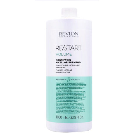 Revlon Restart Volume Micellar Shampoo 1000ml - Shampooing volume pour cheveux fins