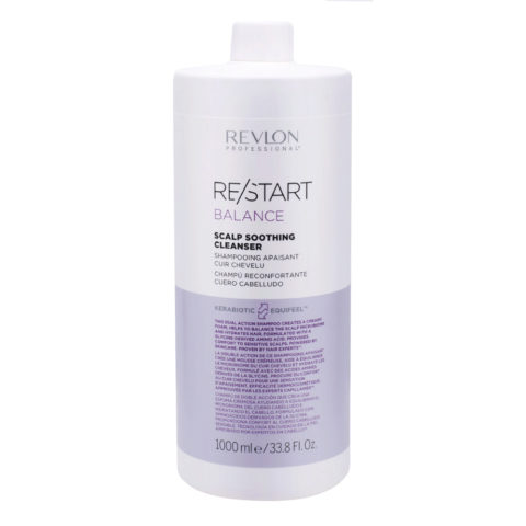 Revlon Restart Balance Scalp Soothing Shampoo 1000ml - Shampooing Cuir Chevelu Sensible