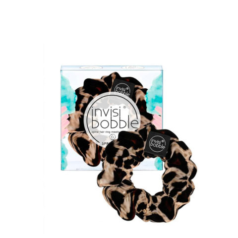 Invisibobble Sprunchie Purrfection - élastique à cheveux en velours léopard