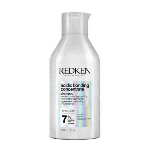 Redken Acidic Bonding Concentrate Shampoo 300ml -   shampooing fortifiant pour cheveux abîmés