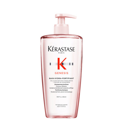 Kerastase Genesis Bain Hydra Fortifiant 500ml - shampooing  cheveux faibles et gras