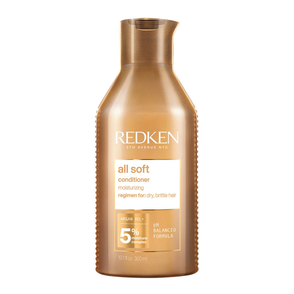 Redken All Soft Conditioner 300ml - après - shampooing hidratant cheveux secs