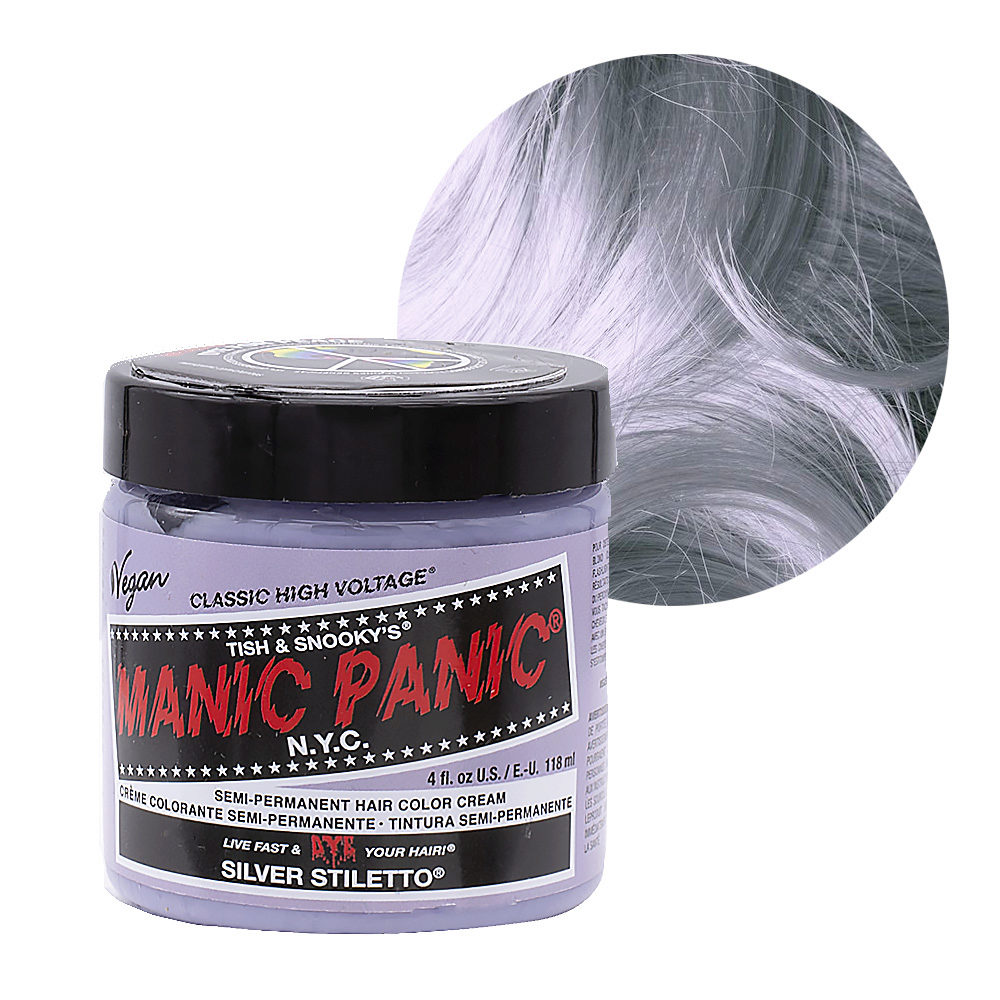 Manic Panic Classic High Voltage Silver Stiletto  118ml - Crème Colorante Semi-Permanente