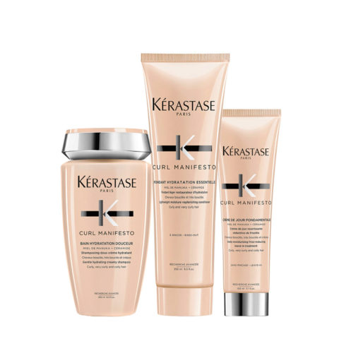 Kerastase Curl Manifesto Shampoo 250ml Conditioner 250ml Creme 150ml