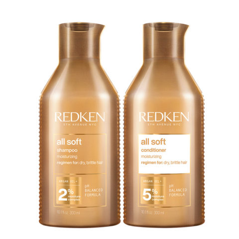 Redken All Soft Shampoo 300ml Conditioner 300ml