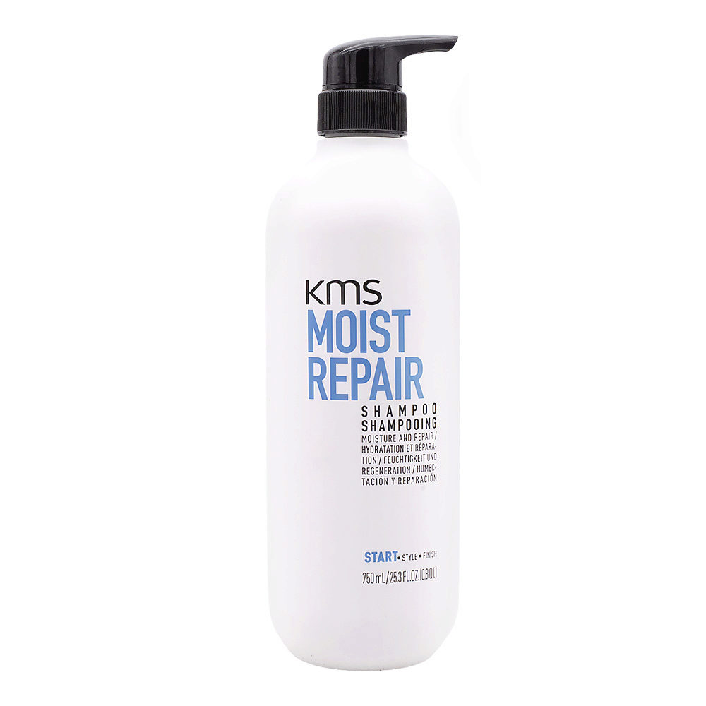KMS Moist Repair Shampoo 750ml - shampooing pour cheveux normaux ou secs