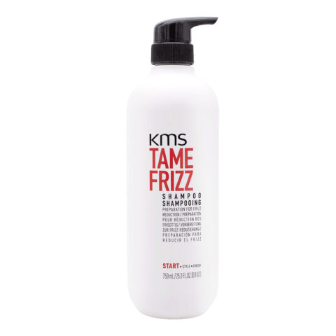 KMS Tame Frizz Shampoo 750ml - shampooing anti-frisottis pour cheveux mi-épais